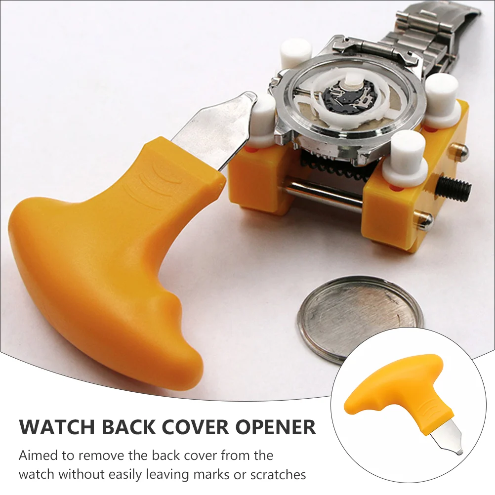 Universal Pry Watch Repair Tool, Abridor relógios caso removedor, Orange Back Tools, Abs