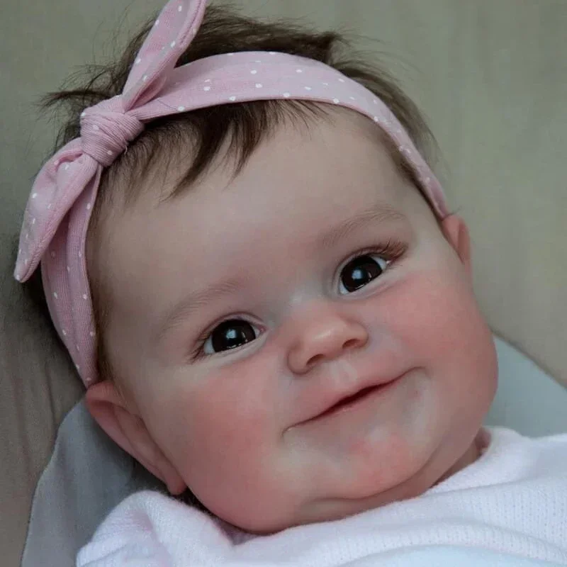 

50CM Reborn Baby Doll Newborn Girl Baby Lifelike Real Soft Touch with Handmade Hair Art Doll 20INCH Reborn Dolls