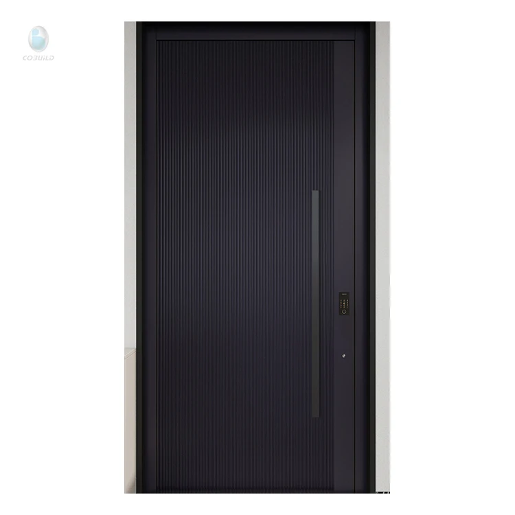 Modern new design door frame waterproof villa outer revolving door new concept house aluminum alloy door