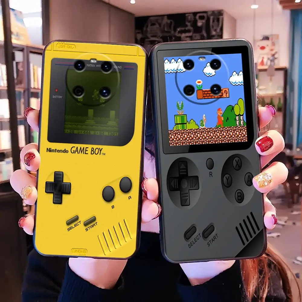 Classic Mobile Game-Boy Model Case For Huawei P10 P20 P30 P Smart Z P40 Funda P50 P50E Lite E 5G Coque 2018 2019 Plus Case Para