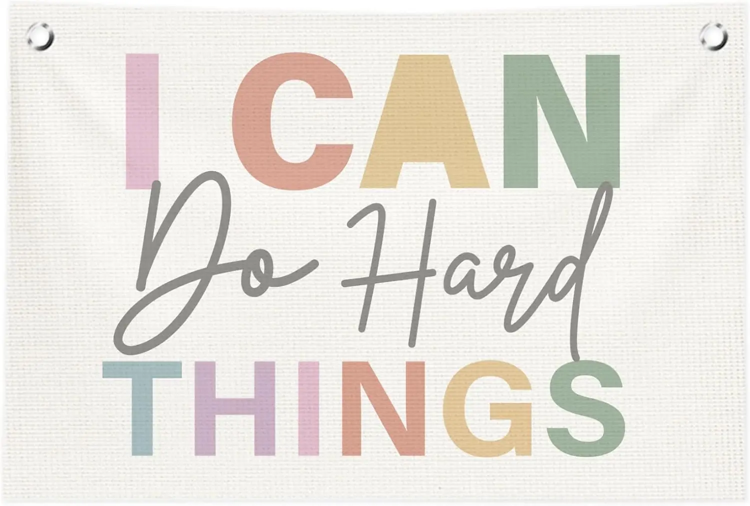 Flagicts 100% Polyester I Can Do Hard Things Wall Flags