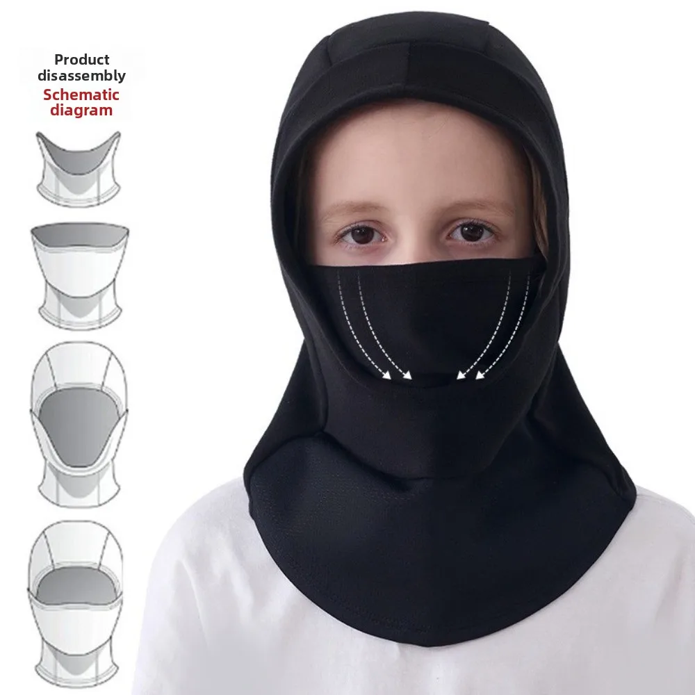 

New Warm Scarf Mask Integrated Hat Windproof Pullover Cap 3-in-1 Waterproof Ear Protection Hat