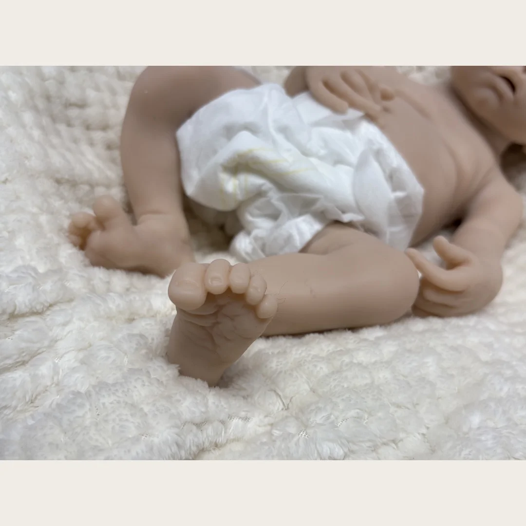 16,5 inch open mond en wasbaar ongeverfd massief siliconen herboren meisjespop zacht aanvoelend gevoel bebe pop herboren tam siliconen bebek