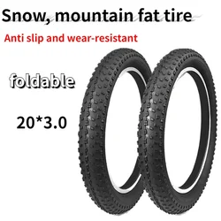 20 inch bicycle tire 20X3.0 Fat tire Heavy Duty High-Performance Wear-Resistant E-Bike Mountain Snow Bike Tire