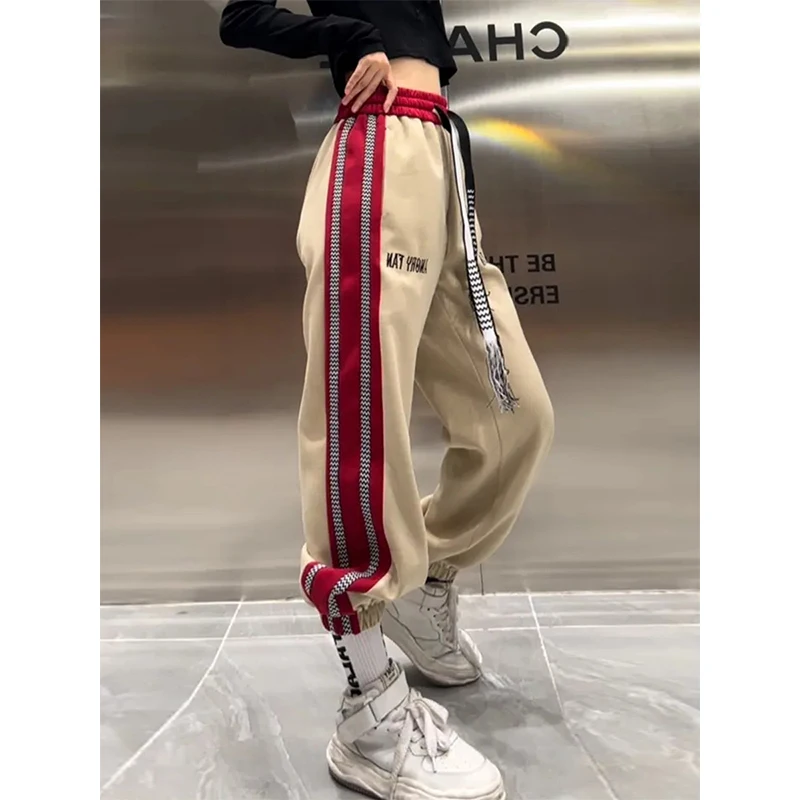 Harajuku Women pants Jogging Sweatpants Women for pants Baggy Sports Pants Gray Jogger Elastic High Waist Female Sport Trousers