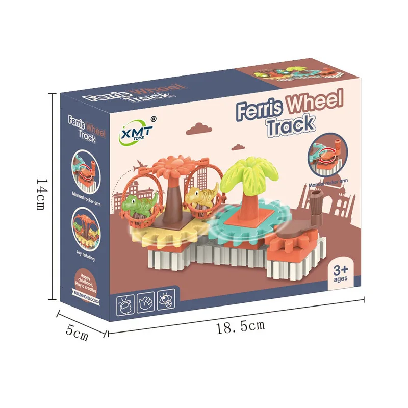 Kinder Puzzle Handbuch Mini Zahnräder 3D Puzzle Modellbau Kit Spaß Spin DIY Pinguin Bausteine Lernspiel zeug für Kinder Geschenk