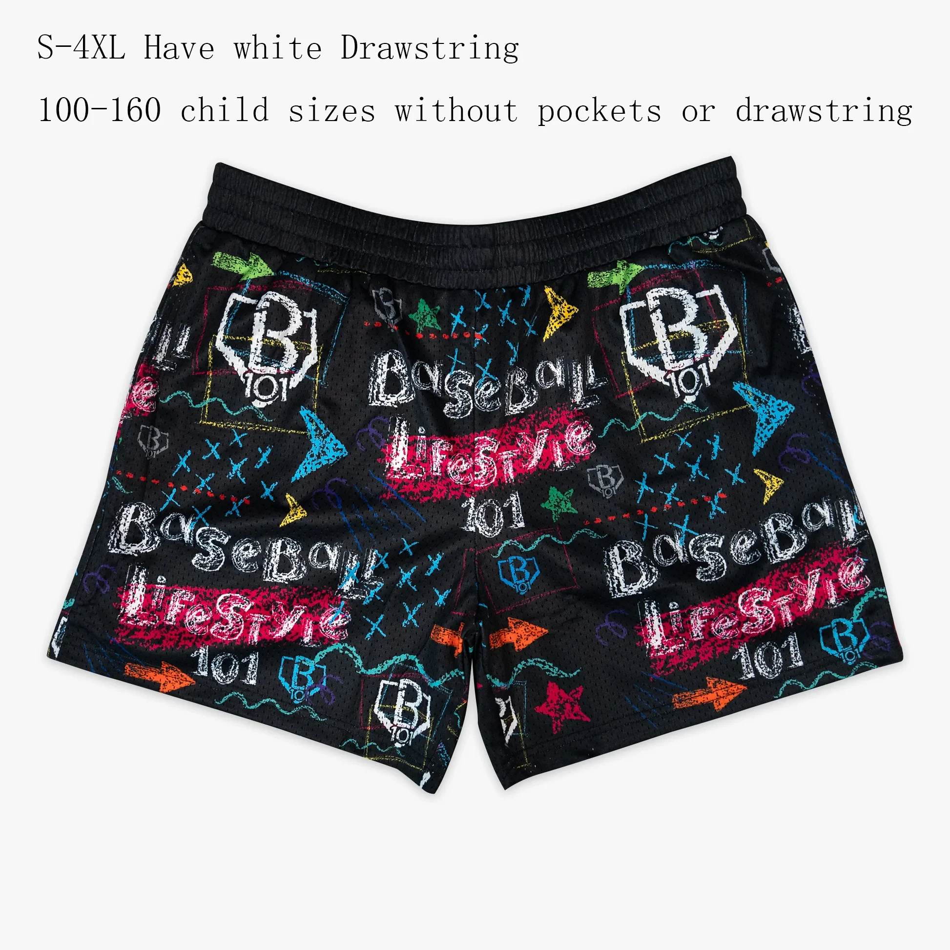 جديد طفل/الكبار السبورة الكتابة على الجدران هالوين عادية قصيرة البيسبول نمط الحياة 101 الرياضة قصيرة الرجال النساء موضة السراويل المريحة #3