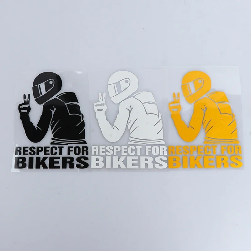 1pc 15x11CM Respect Biker Sticker For On Car Motorcycle Vinyl 3D Stickers Motorcycle Vinyl 3D Stickers And Decals