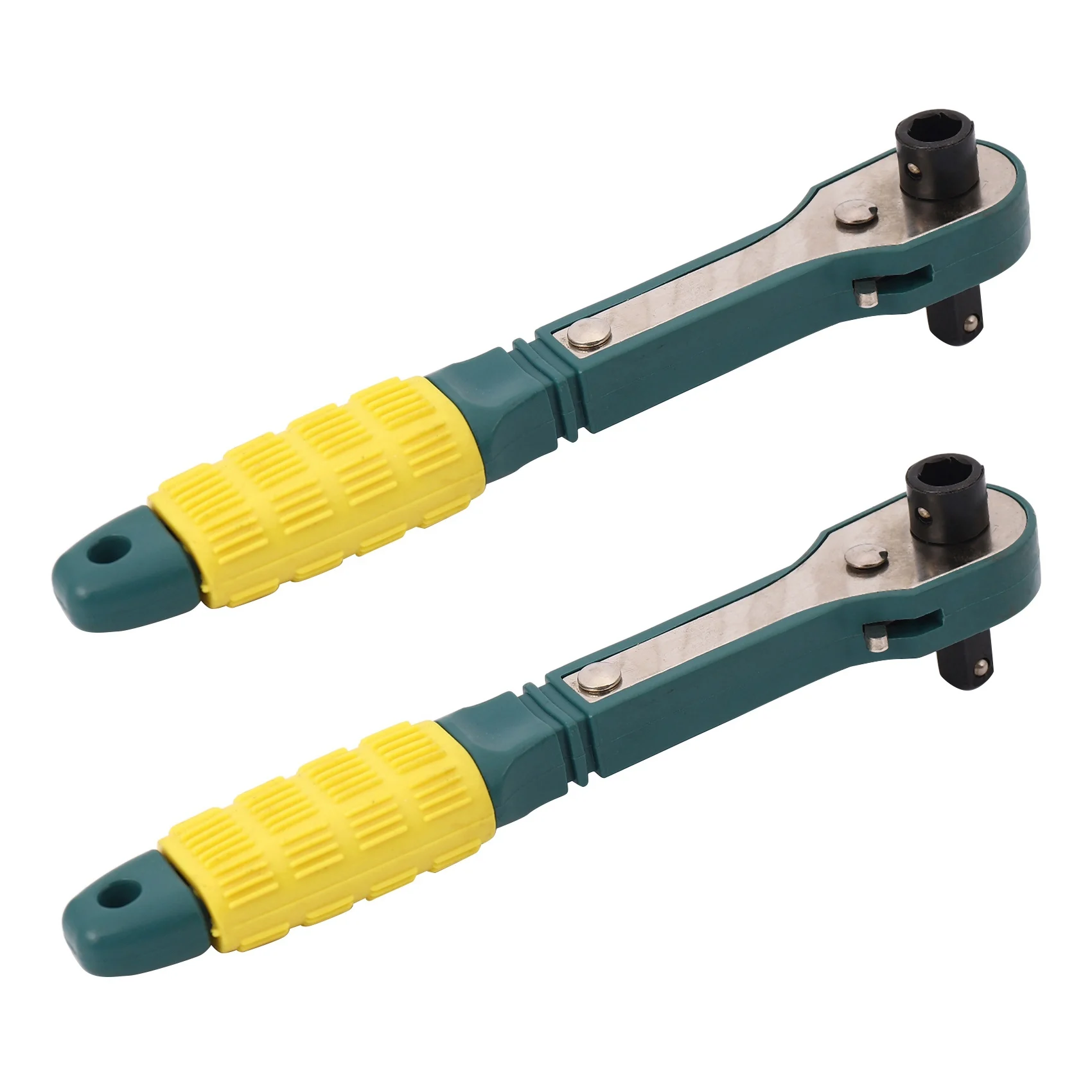 

2X Mini 1/4 Head Screwdriver Pole 6.35Mm Inner Hexagon Ratchet Socket Wrench With Dual-Head Home Tool Accessory-B51B
