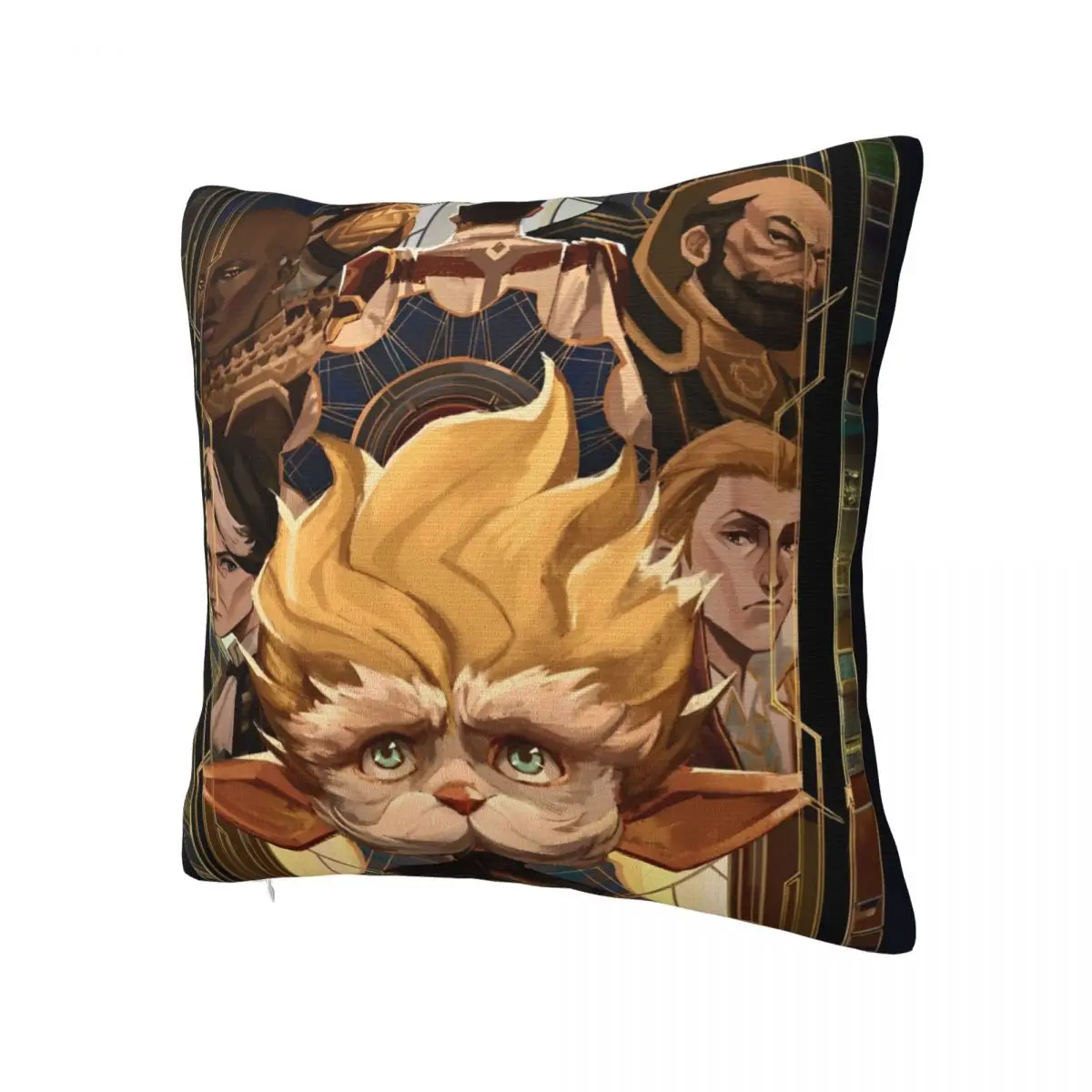 Anime Jinx Arcane League Of Legend Pillowcase Soft Fabric Cushion Cover Gift Throw Pillow Case Cover Home Square 18''