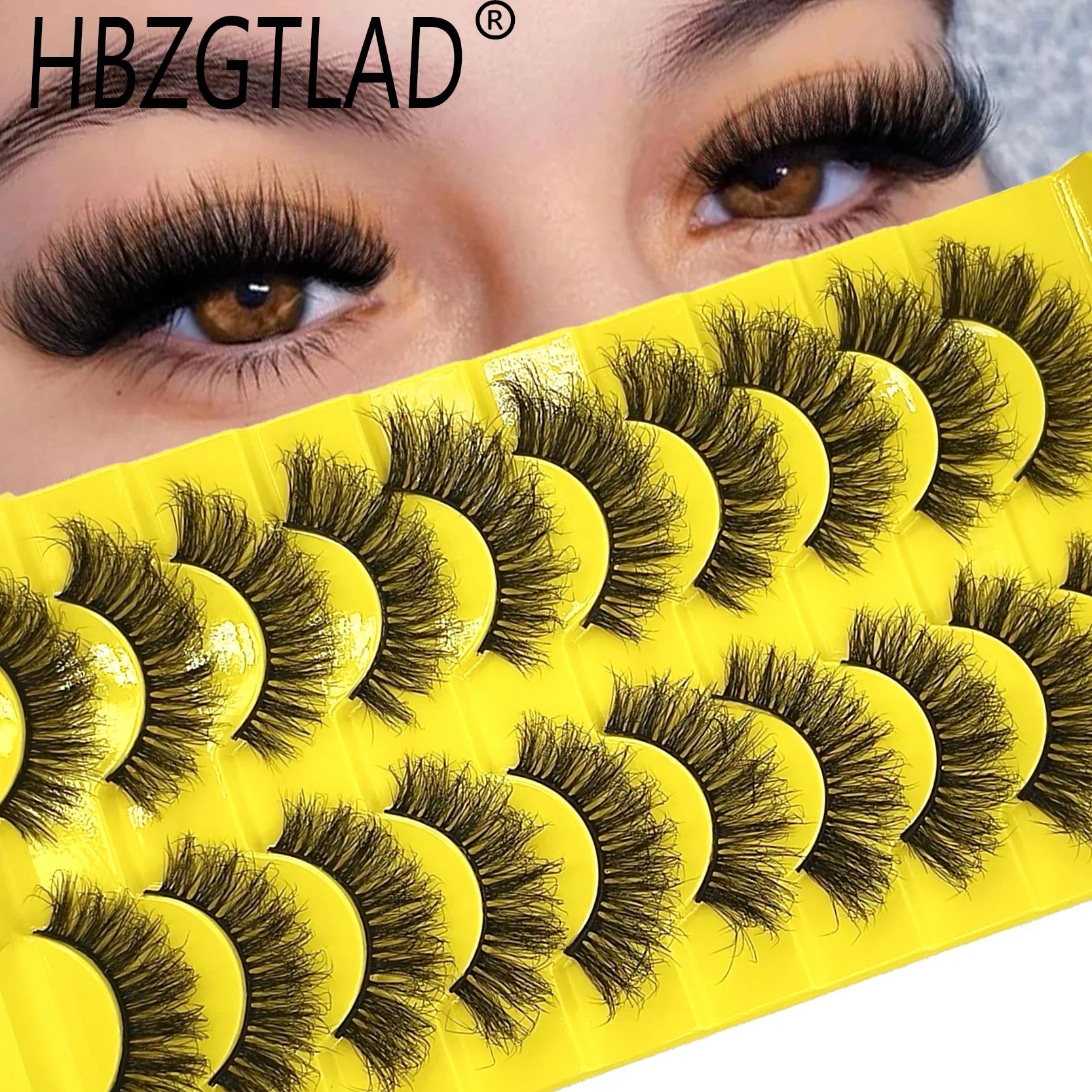 HBZGTLAD Nowe rzęsy 3D Wispy,  – Eyelash Extension Cat Eye Wispy recenzja i cena