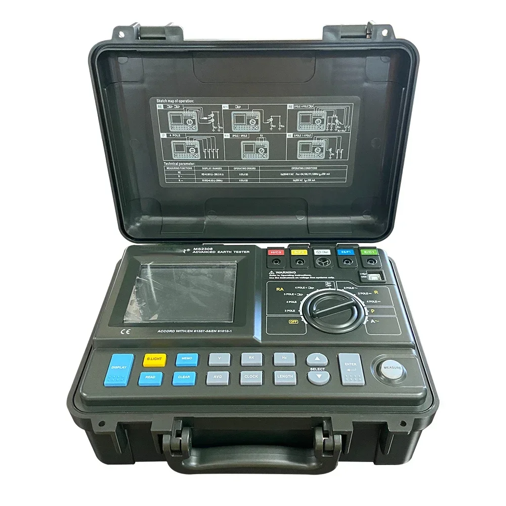 Soil resistivity testing companies socket earth tester with multimeter HOT SALES