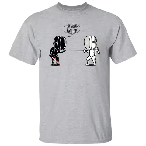 Fencing T Shirt Funny Quote I'm Your Father Fencing Sport Tee Tops Funny Fencer Gift Short Sleeve Men Crewneck Cotton Tshirt