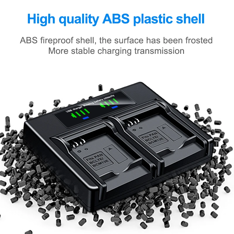 HQIX for Panasoinc DMC-TS5 TS7 TF5 TZ41 TZ40 ZS50 ZS45 ZS40 ZS30 ZS35 Camera DMW-BCM13E Dual Charger Battery - Image 4