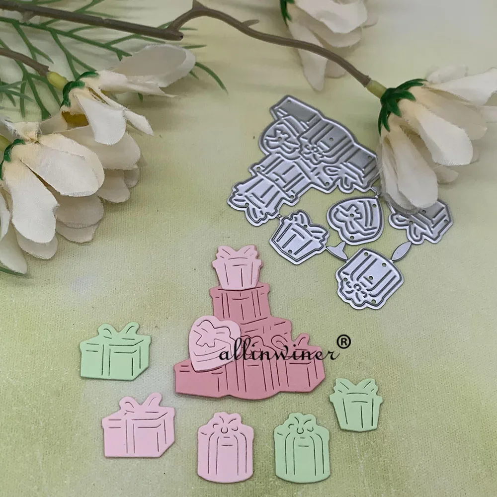 Christmas gift box Metal Cutting Dies Stencils For DIY Scrapbooking Decorative Embossing Handcraft Die Cutting Template