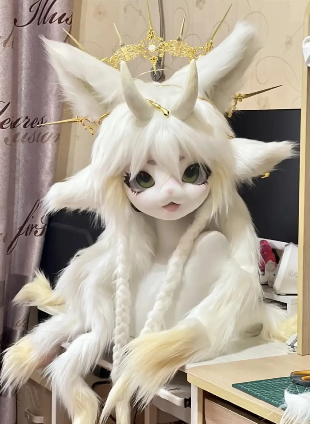 Fursuit Kigurumi Headsets Furry Cosplay Costumes Customized Furries Head Animal Comiket Rubbit Doll Cat Comiket Furries Doll