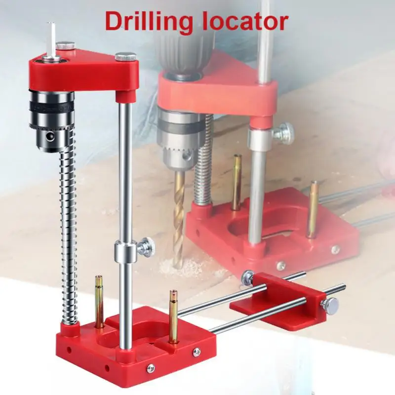 Drill Locator Hole Drill Guide Dowel Jig Convenient Labor Saving Alloy Steel Woodworking Drilling Template Guide Tool for Home