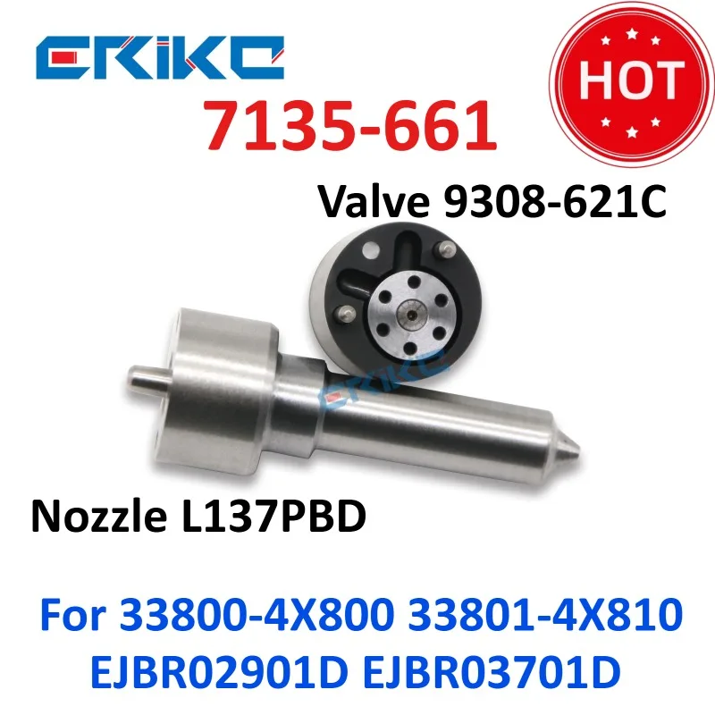 

Ремкомплекты форсунок 7135-661 Клапан форсунки L137PBD 9308-621C для Terracan 33800-4X800 33801-4X810 EJBR02901D EJBR03701D