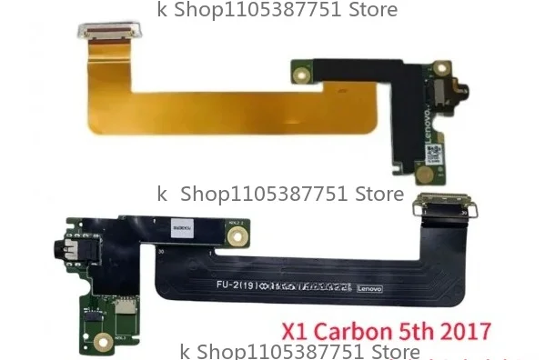 Original For Thinkpad X1 Carbon 5th 2017 Audio Board With Cable 00HW560 SC50F54347 Test Good Free Shipping