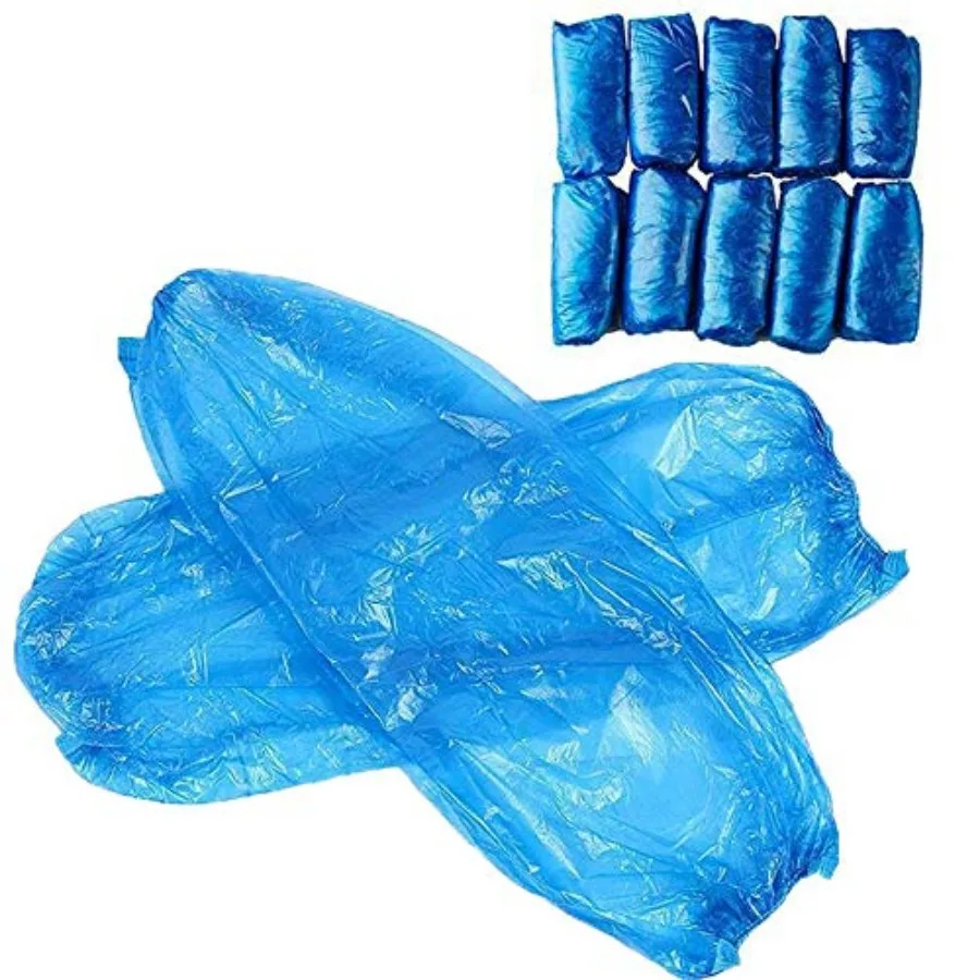 

Disposable Arm Sleeves Covers, 100pcs Waterproof PE Oversleeves Covers