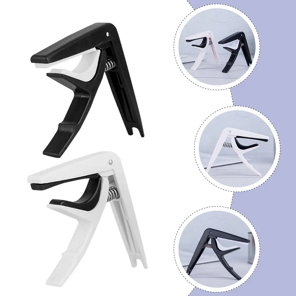 

4Pcs Practical Guitar Capo High-Quality ABS Material Comfortable Grip Long-Term Use Suitable for All Levels Capo Clamp Part