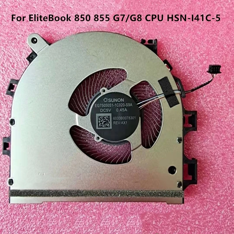

Brand New Original Laptop CPU GPU Cooling fans For HP EliteBook 850 855 G7/G8 CPU HSN-I41C-5 M05261-001 DC5V 0.45A
