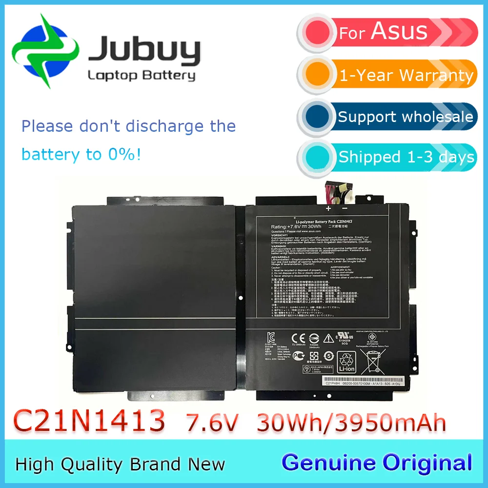 C21N1413 7.6V 30Wh Original Laptop Battery for Asus Transformer Book T300 T300FA T300FA-DH12T-CA 0B200-00570100