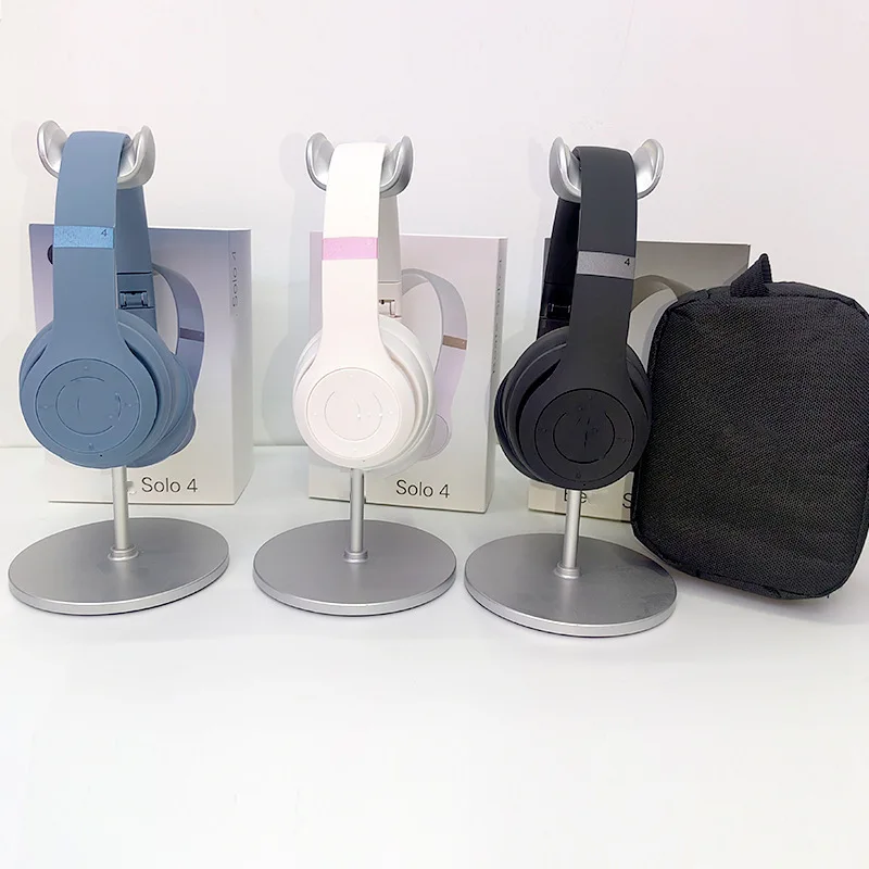

High quality headband headphones beats Solo4 Magic Sound S4 wireless subwoofer with retractable strap storage bag