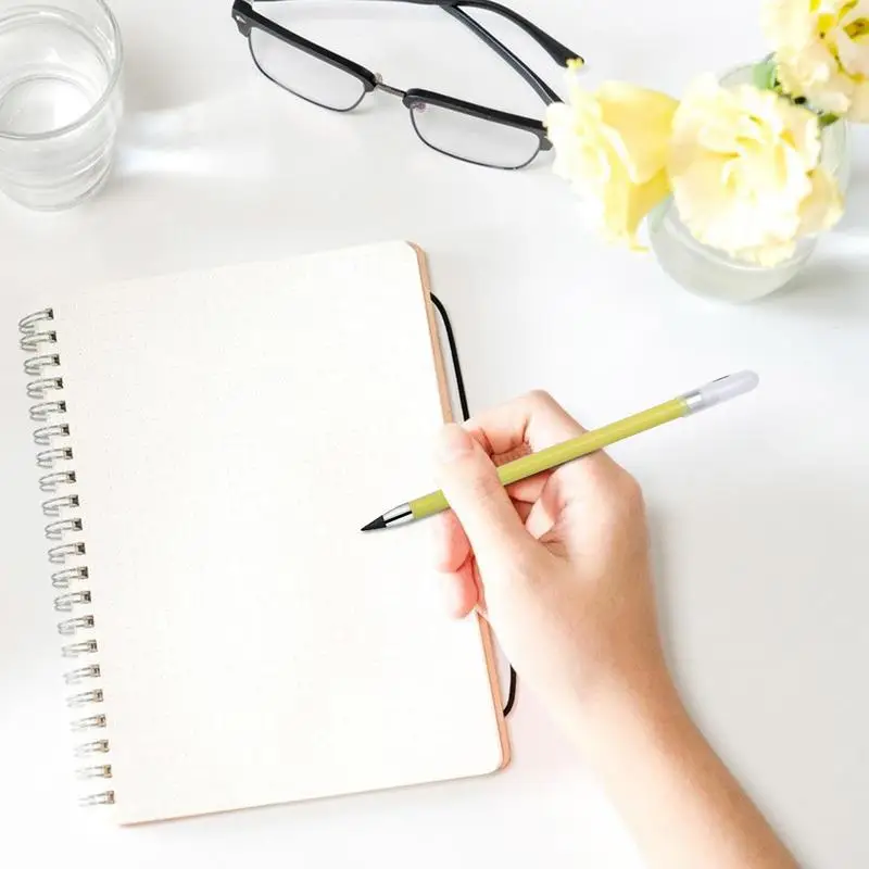 Eternal Pencil Infinity Pen Erasable 6 PCS Unlimited Inkless Writing NO-Sharpening Pencils For Kids