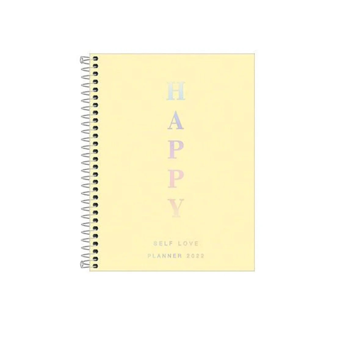 Planner Espiral 2022 Happy 17,7X24 cm Tilibra Cor:Amarelo