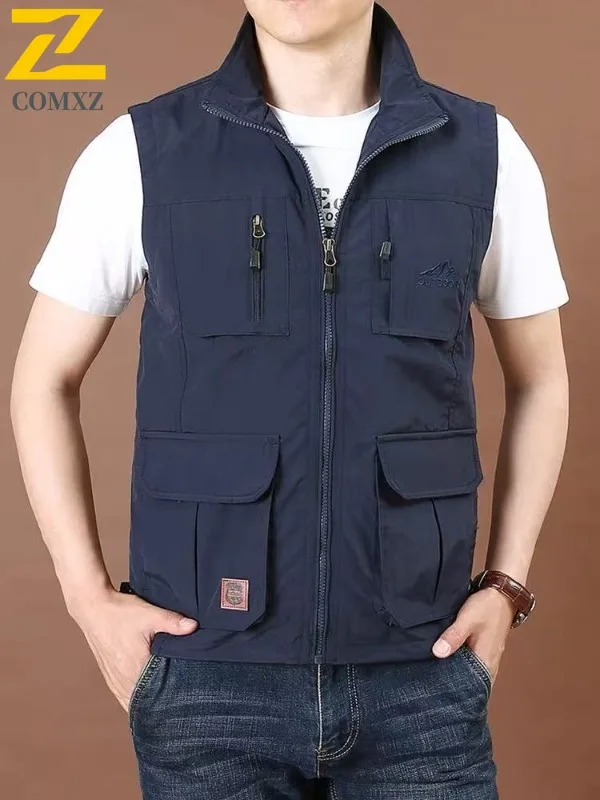 

Men Sleeveless Jacket Outdoor Photography Lightweight Casual Vest Adventure Hiking Travel Fly Fishing Sports Breathable Gilet