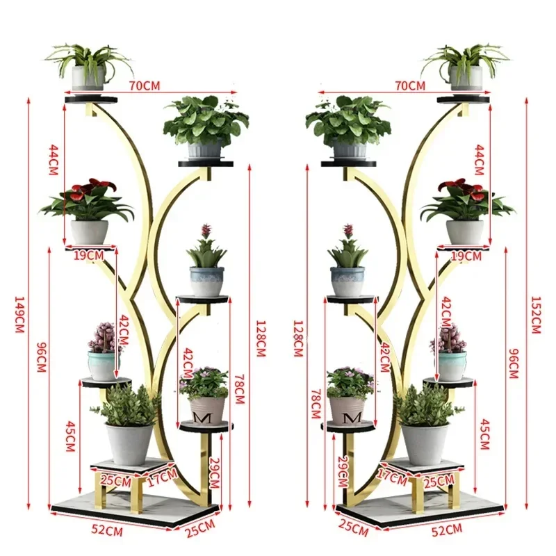 Soporte para plantas para el hogar, soporte de suelo para sala de estar para flores, soporte creativo moderno para maceta, muebles para el hogar