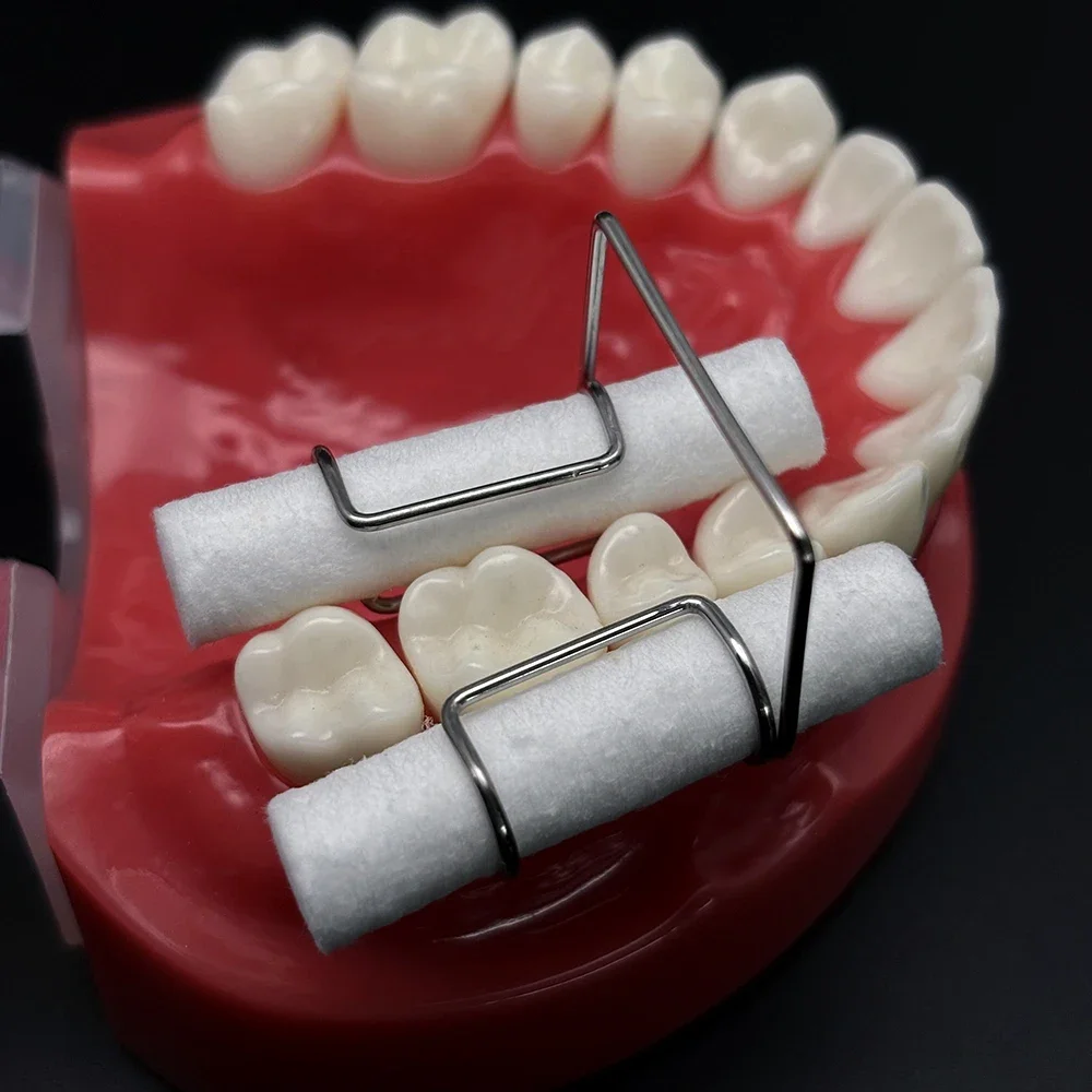 

Autoclavable Dental Cotton Roll Holder Clip Orthodontic Dentist Stainless Steel Tool 4Pcs/box Cotton Holde Tools