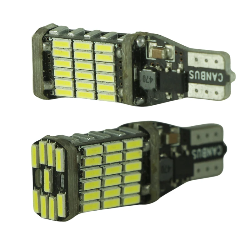 4 pçs t15 w16w 912 t16 led luz interior 12v 24v carro backup e reverso lâmpada coche acessórios lâmpada de sinal 12 24 volts branco fresco