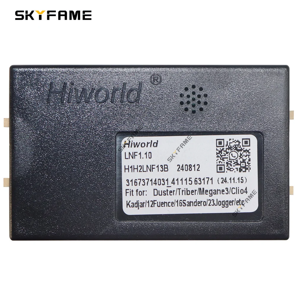 Skyfame adaptador de cablagem de carro, 16 pinos, caixa canbus, decodificador, cabo de alimentação android para renault clio 3 lnf1.10