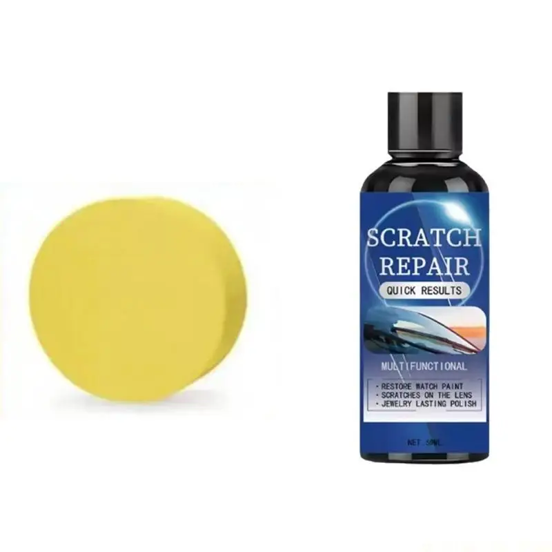 J0MA Car Scratch Remover Paint Care Tool Auto Remover Scratches Repair Polishing Wax with Wipe Sponge