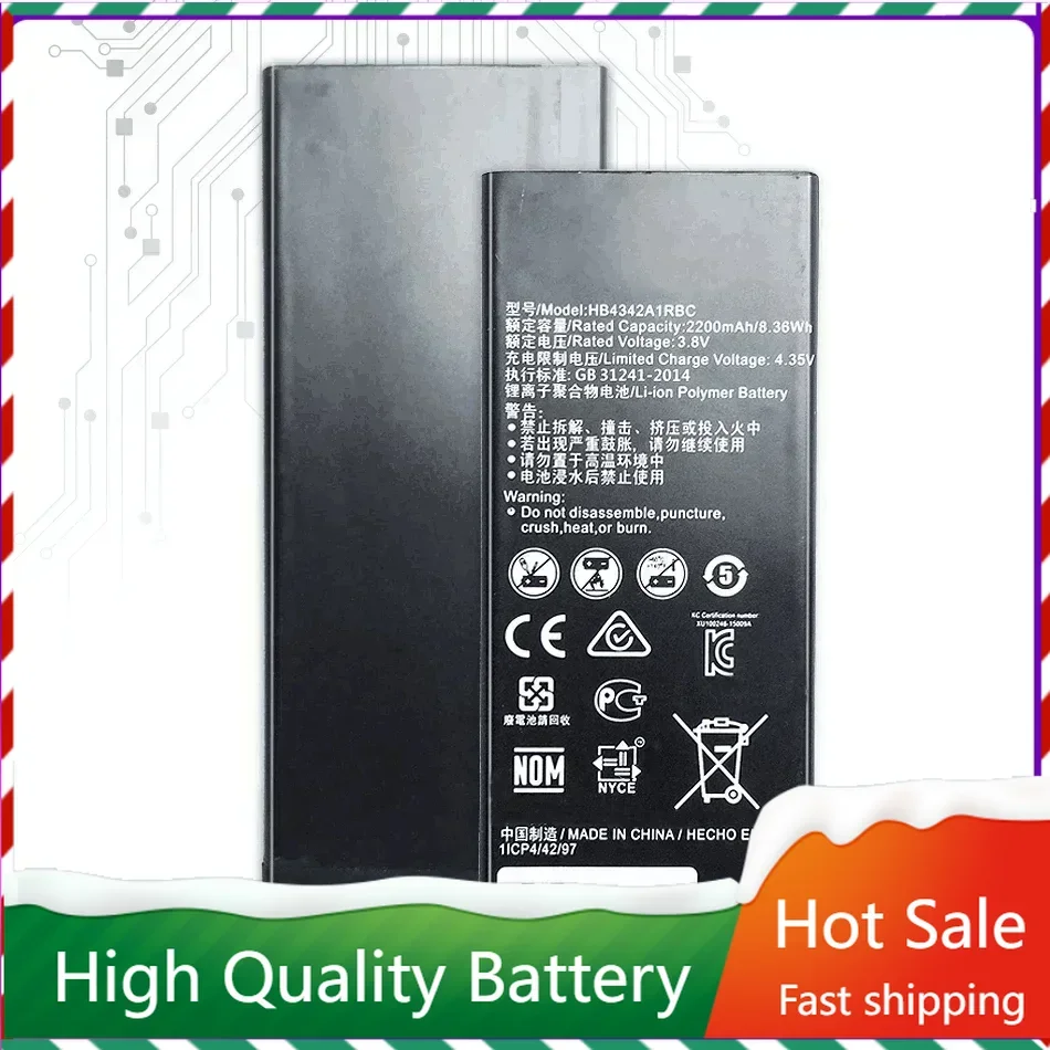 Battery for Huawei Honor 4A 5A LYO-L21 Y5II Y5 II Ascend 5  Y6 SCL-TL00 CUN-U29 Batteria 2200mAh HB4342A1RBC Track NO. Batteries