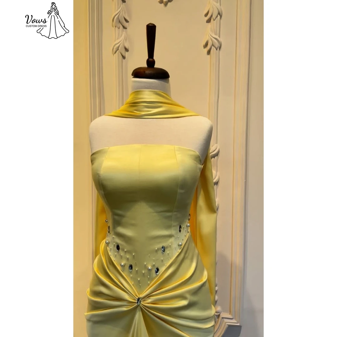 

Vows Saudi Luxury Women Evening Dress 2025 Luxury Elegant Evening Dresses Custom Made Beautiful Prom Dresses Store Line A Ribbon