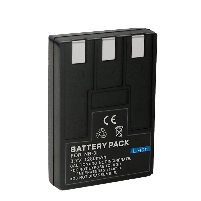 1PCS NB-3L NB 3L NB3L 1280mAh Battery for Canon PowerShot SD10 SD20 SD40 SD550 SD500 SD100 SD110, IXUS IIs II Camera Battery