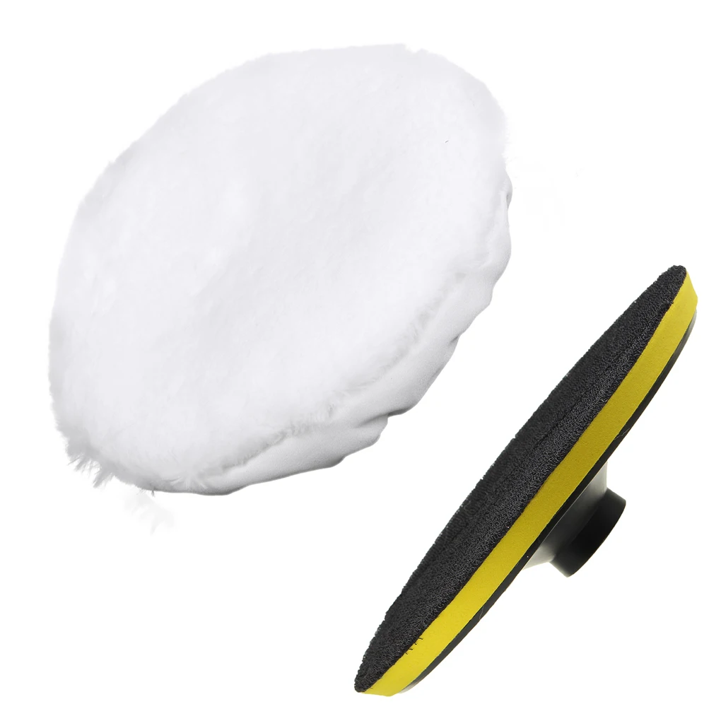 

Набор для полировки автомобиля: шерстяные полировальные круги 7 дюймов и шерстяные шарики для полировки.