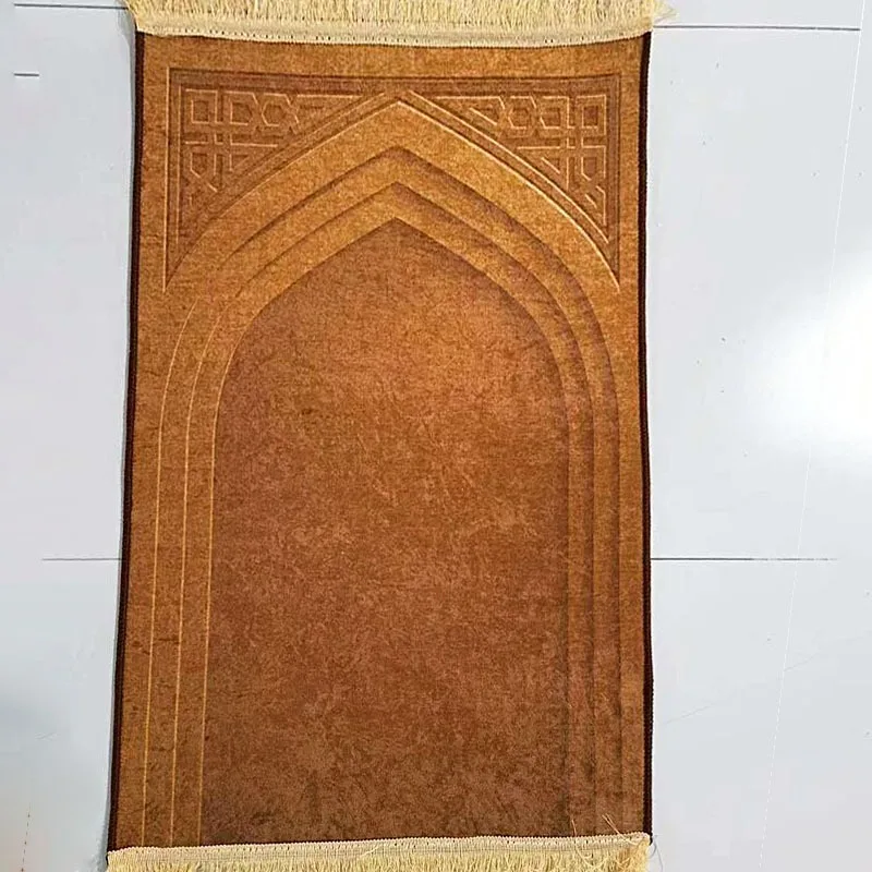 

Чистый цветной квадратный молитвенный коврик Очень толстый золотой бархатный ковер для гостиной Нескользящий напольный коврик