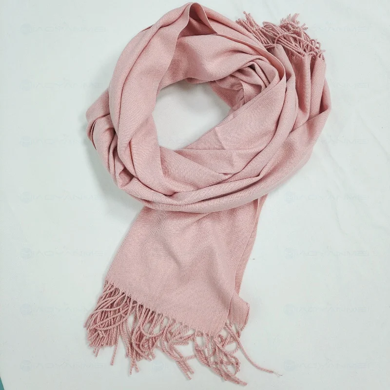 2024 Winter scarves women\'s cashmere scarves elegant  pure colored scarves for lady headscarve tassels simple popular 60*210 cm