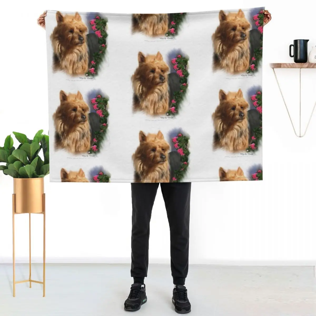 Australian Terrier Dog Lovers Art Gifts Throw Blanket Kid'S Travel Camping Picnic Sofa Throw Sofas Blankets