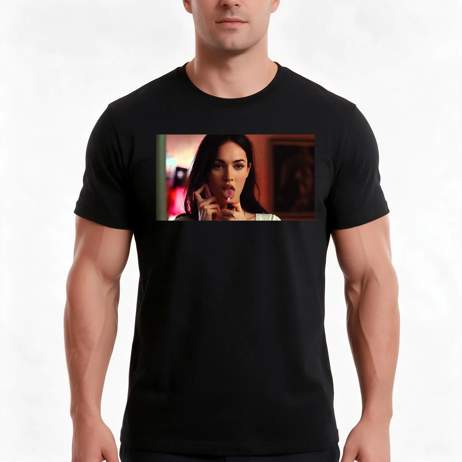 jennifers body sticker T-Shirt Summer Casual Cotton Tee Oversized Streetwear Tops Vintage Graphic Print Unisex Men Women
