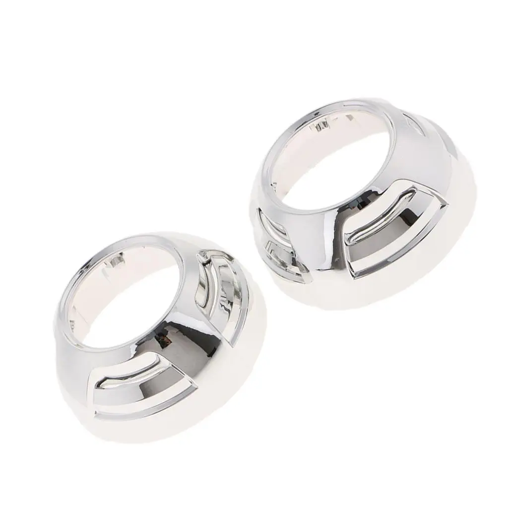 1 Pair 3.0 inch Micro Bi-xenon Projector Lens Shrouds Mask Projector Lens Shrouds Excellent Texture for Cayenne Car Lense Shroud