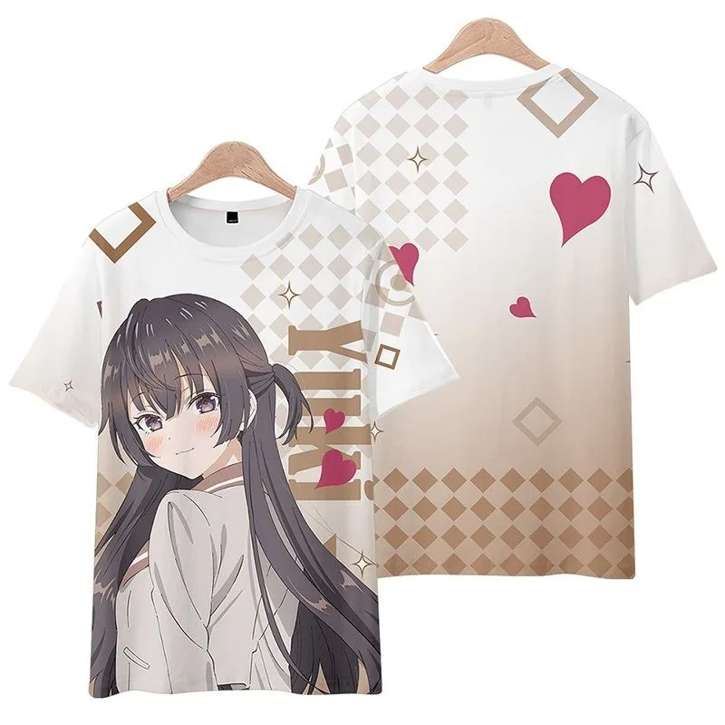 Alya Sometimes Hides Her Feelings in Russian Alisa Yuki Suou Anime Short-sleeved T-shirt Cosplay Loose Clothes