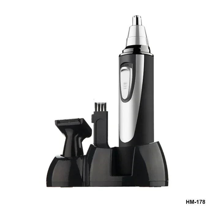 3 in1 Electric Rechargeable Corded Manual Ear and Nose Hair Trimmer for Men