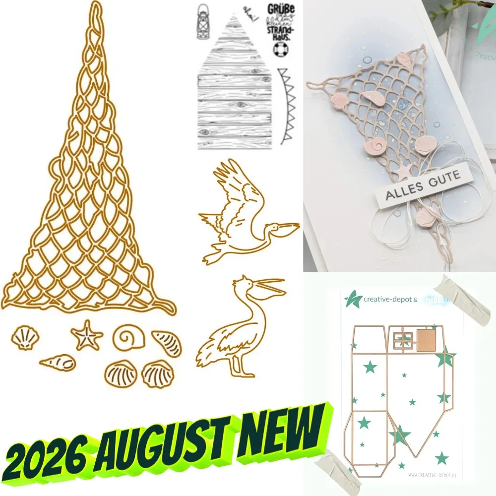 2025, neue Stempel und Stanzformen, anmutige Schwäne für DIY Scrapbooking, Basteln, Fotoalbum, Vorlage, handgefertigte Dekoration