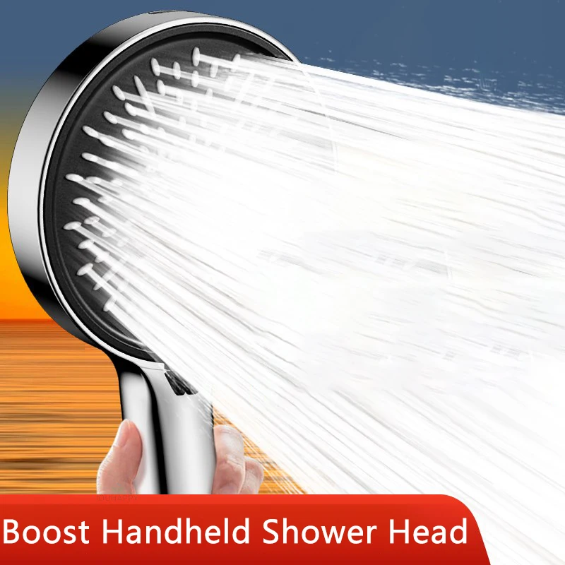 6 طرق رأس دش قابل للتعديل 15 سنتيمتر لوحة كبيرة يده ارتفاع ضغط رأس دش مع تدفق كبير رذاذ اكسسوارات الحمام #1