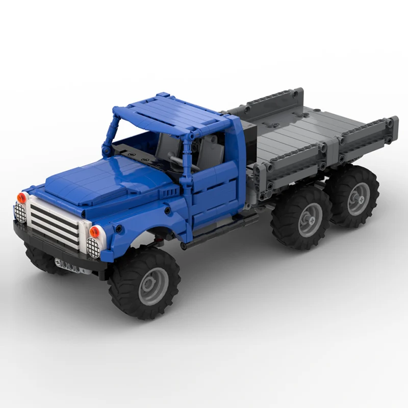 Model samochodu miejskiego MOC Klocki konstrukcyjne 130 terenowy samochód dostawczy Modułowa technologia Prezenty Świąteczne Zestaw do składania Zabawki dla dzieci